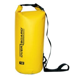 OverBoard wasserdichter Packsack 12 Liter Gelb