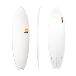 Surfboard TORQ Epoxy TET 6.6 MOD Fish  Weiss