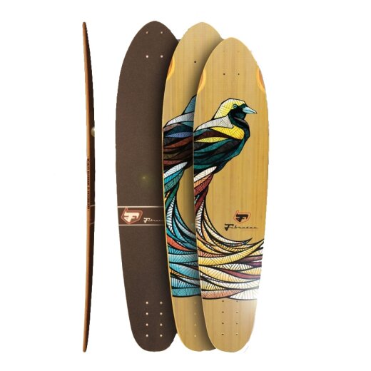 Fibretec Skateboards CRUISER Medium Longboard Komplettboard