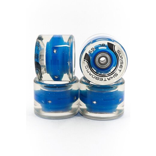 Sunset FLARE LED WHEELS (4er Set) 65mm/ 78a Blau