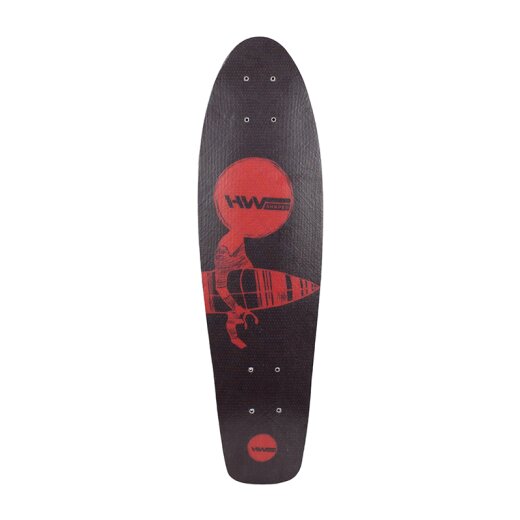 HW-Shapes MINI CRUISER Glasfaser Deck Burgundy Peach