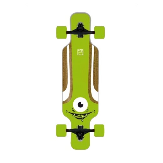 Solid EYE KID Longboard Komplettboard Gr&uuml;n