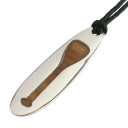 Silver+Surf Silber Schmuck SUP Gr L Paddel Holz