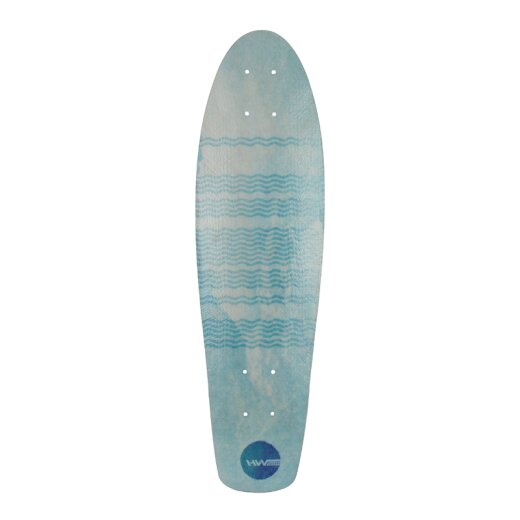 HW-Shapes MINI CRUISER Glasfaser Deck Blue Wave