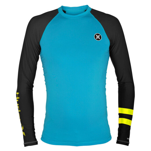 Hurley Lycra Rashguard Langarm ICON Blau