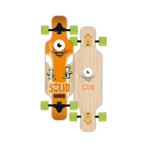Solid EYE KID Bamboo Longboard Komplettboard Orange