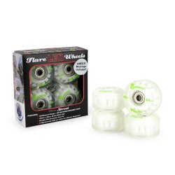 Sunset FLARE LED Street WHEELS (4er Set) 54mm/ 90a Gr&uuml;n