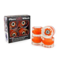 Sunset FLARE LED Street WHEELS (4er Set) 59mm/ 78a Orange