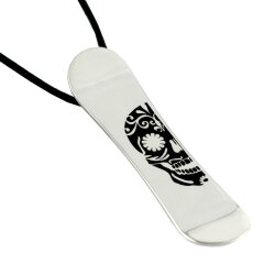 Silver+Surf Silber Schmuck Snowboard Gr L Skull