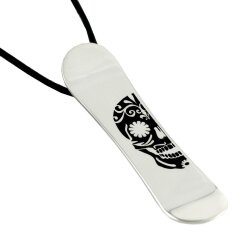 Silver+Surf Silber Schmuck Snowboard Gr L Skull