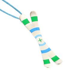 Silver+Surf Silber Schmuck Ski Gr L Cross Circle