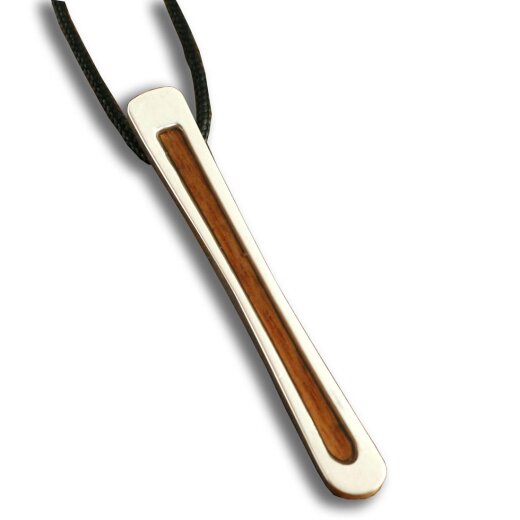 Silver+Surf Silber Schmuck Ski Gr M Single Wood