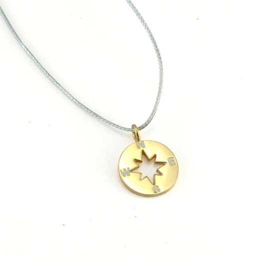 Silver+Surf Silber Schmuck Windrose Gr S vergoldet