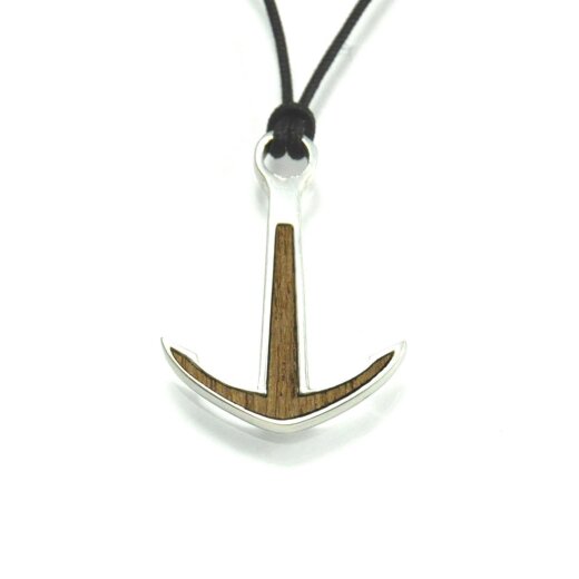 Silver+Surf Silber Schmuck Anker XL Wood Halsband