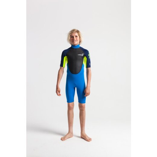 C-Skins ELEMENT Junior Steamer 2,5mm Shorty Neoprenanzug Blue Yellow