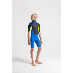 C-Skins ELEMENT Junior Steamer 2,5mm Shorty Neoprenanzug Blue Yellow