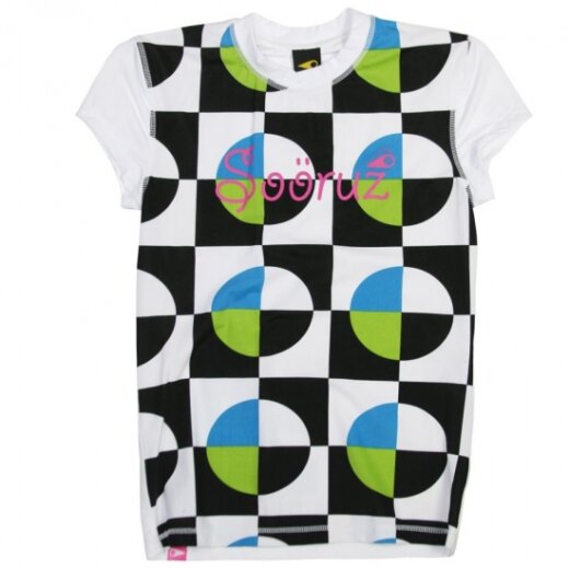 So&ouml;ruz Lycra CUBE Woman Kurzarm White