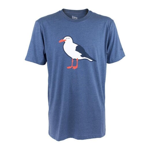 Cleptomanicx T- Shirt GULL Heather Blue 