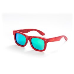 mawaii Sonnenbrille Bambus Puia Moana Rot Gr&uuml;n