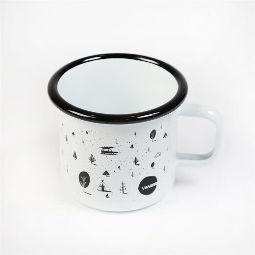 HW-Shapes Camping Blechtasse Emaille