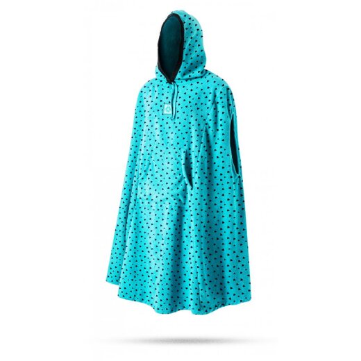 Mystic Womens Poncho Mint Dots