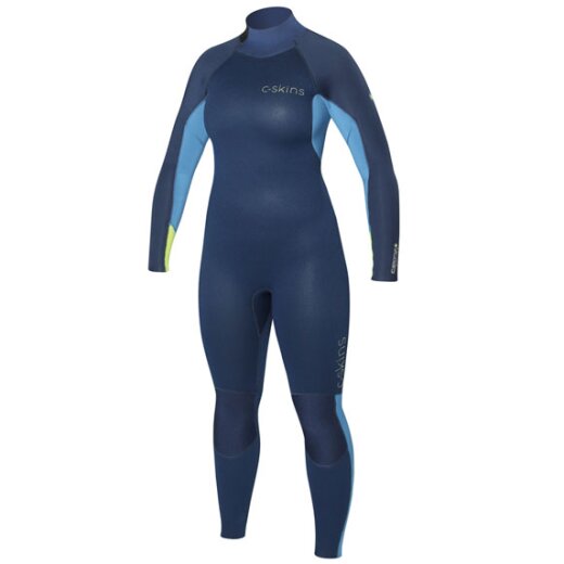 C-Skins Surflite 5/4/3 Womens Neoprenanzug Ink Blue/ Azure/ Yellow