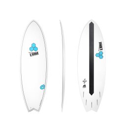 Surfboard CHANNEL ISLANDS X-lite Pod Mod 5.6 weiss