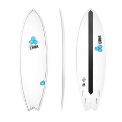 Surfboard CHANNEL ISLANDS X-lite Pod Mod 6.2 weiss