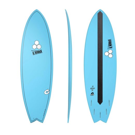 Surfboard CHANNEL ISLANDS X-lite Pod Mod 6.2 blau