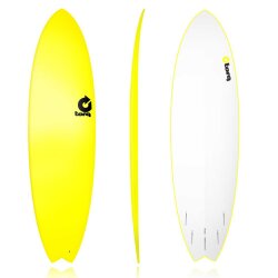 Surfboard TORQ Softboard 6.10 Fish Gr&uuml;n