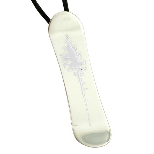 Silver+Surf Silber Schmuck Snowboard Gr L Tree