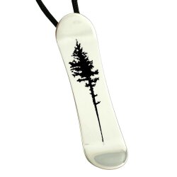 Silver+Surf Silber Schmuck Snowboard Gr L Tree