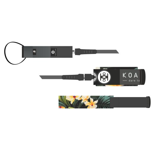 KOALITION Surfboard KNIE Leash 9.0 275cm 7mm Blau