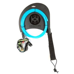 KOALITION Surfboard KNIE Leash 9.0 275cm 7mm Blau