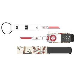 KOALITION Surfboard Leash 6.0 180cm 7mm Cobe Rot