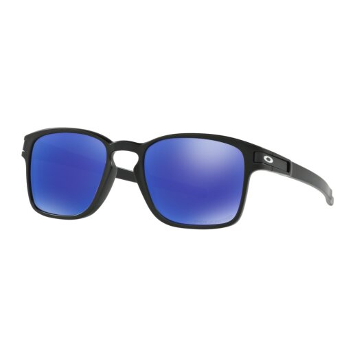 Oakley Latch SQ Sonnenbrille Matte Black / Violet Iridium Polarized
