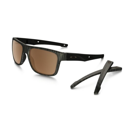 Oakley Crossrange Sonnenbrille Woodgrain Prizm Tungsten Polarized