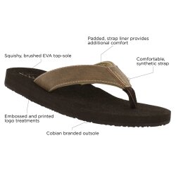 Cobian Shoes Floater Zehentrenner Mocha