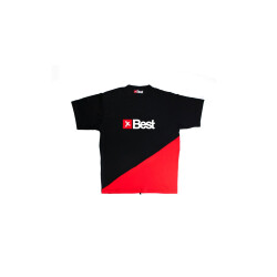 Best Kiteboarding Watershirt Rashguard Kurzarm Black Red