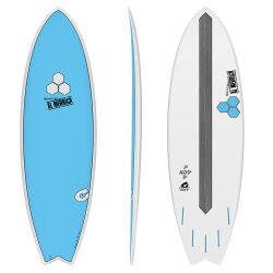Surfboard CHANNEL ISLANDS X-lite Pod Mod 6.6 blau