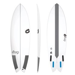 Surfboard TORQ Epoxy TEC Quad Twin Fish 6.0