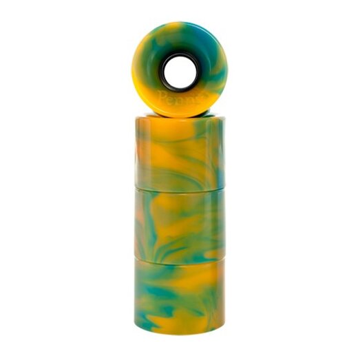 Penny Blue/Orange Swirl Wheels (4er Set) 59mm/79a