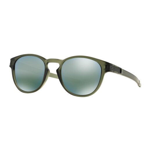Oakley Latch Sonnenbrille Matte Olive Ink Emerald Iridium