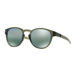 Oakley Latch Sonnenbrille Matte Olive Ink Emerald Iridium