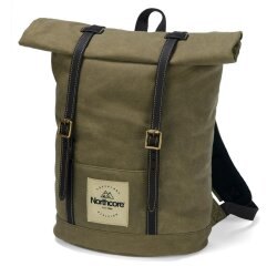 Northcore Waxed Canvas Back Pack Khaki