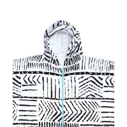 Ocean &amp; Earth Girls Zip Tie Hooded Poncho Aqua