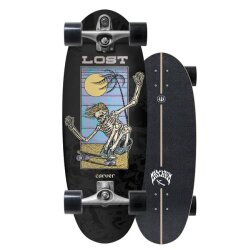 Carver X Lost  Beanbag Surfskate Complete 28" C7 Raw