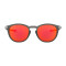 Oakley Pitchman Sonnenbrille Matte Grey Smoke Prizm Ruby