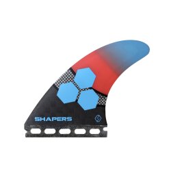 Shapers Fins Spectrum AM2 Large Tri-Fin Set Black/Orange