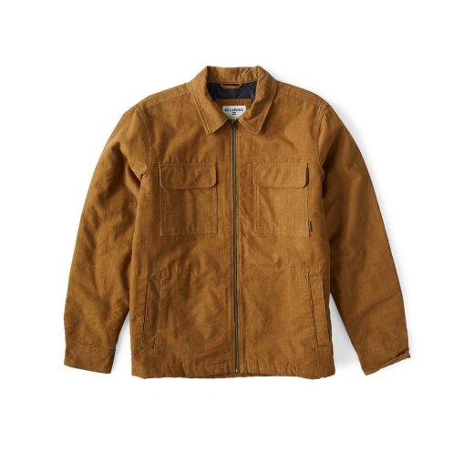 Billabong Barlow Zip Jacke Kord Braun